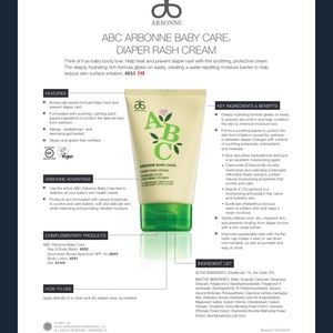 arbonne nappy cream